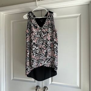 Karen Kane sleeveless floral blouse